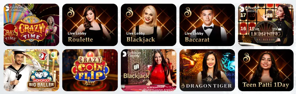 Juegos de casino en vivo WOLFBET CASINO